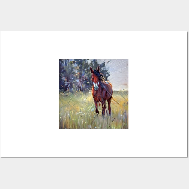 Image of a bay horse Wall Art by bogfl